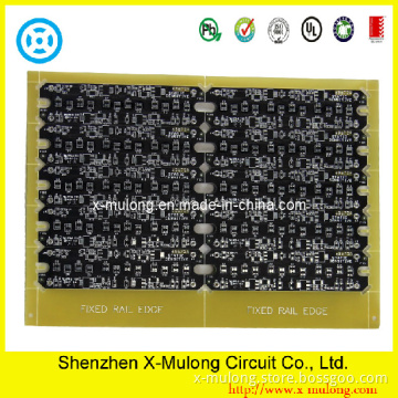 2layer, Double-Sided, Black Soldermask with One Side, Hal Leadfree